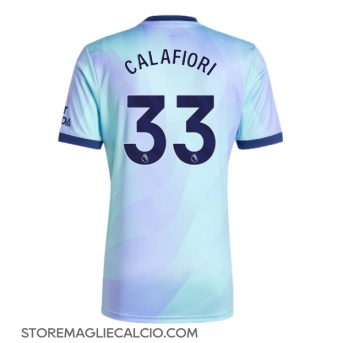 Arsenal Riccardo Calafiori #33 Maglia Gara Terza Repliche 2024-25 Maniche Corte